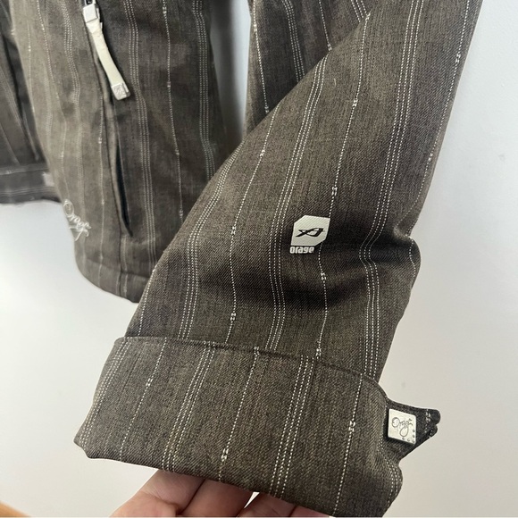 Orage Women’s Ski Jacket Alaskan Pinstripe Brown Snowboarding Winter Coat Medium - Picture 6 of 16